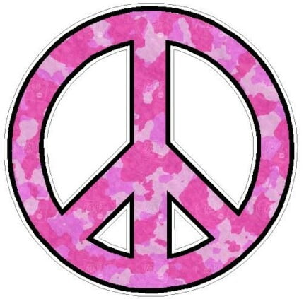 PEACE FILLS Pink Camo