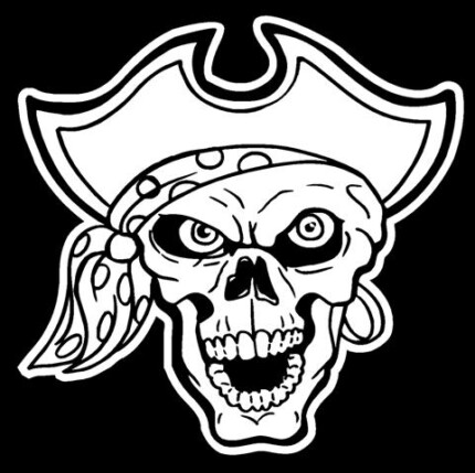 Pirate Skull 22 Vinyl Decal