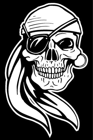Pirate Skull Vinyl Decal