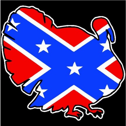 redneck confederate flag redneck turkey sticker