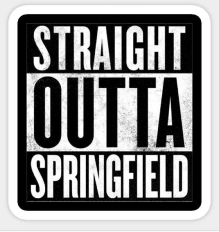 SIMPSON Straight Outta Springfield Sticker