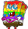 spongebob rainbow sticker 2