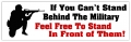 Stand Behind the Military Bumper Sticker