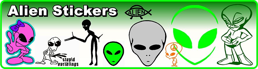 Alien Decals and Stickers