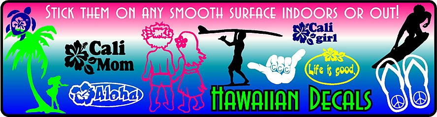 Hawaiian Stickers & Decals