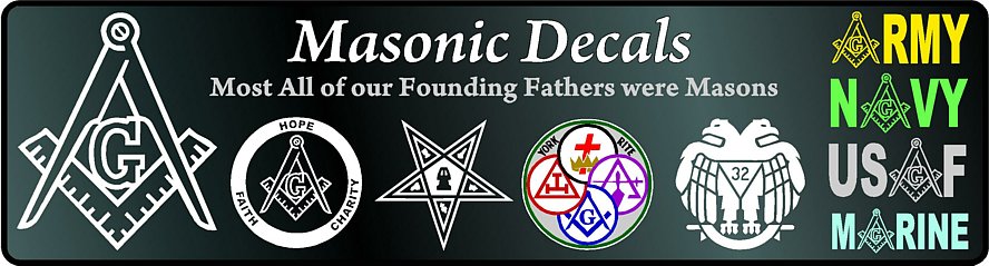Masonic Decals