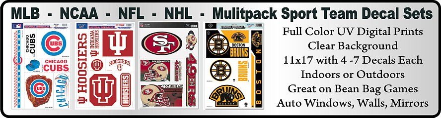 NFL Multipack Sports Team Decal Sets